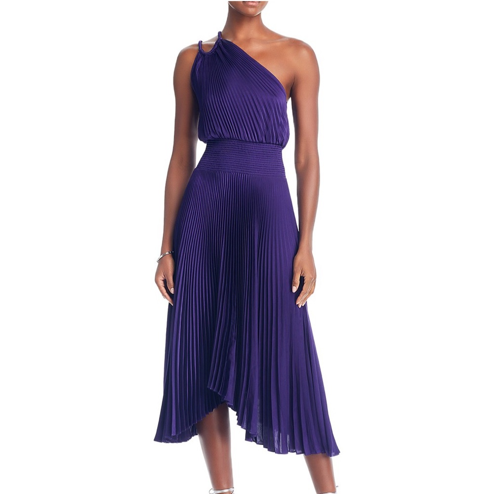 A.L.C. Purple One Shoulder Dress